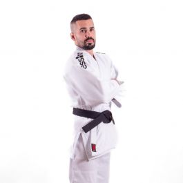 Competition Judo Suit Wazari White Slim Fit